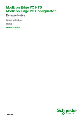 Image of Release Notes Modicon Edge I/O NTS