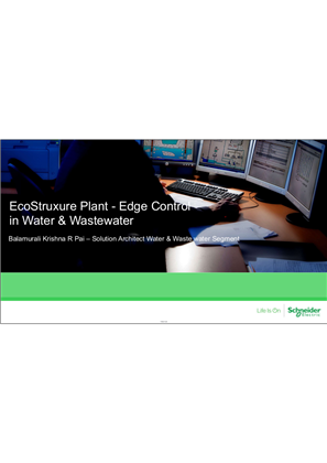 Image of EcoStruxure Plant - Edge Control in Water & Wastewater