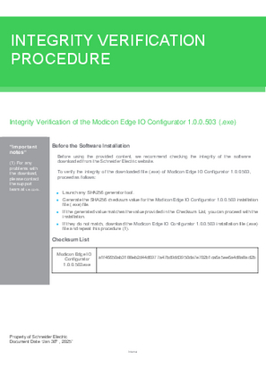 이미지 Modicon Edge IO Configurator Release 1.0.0.503 (Version 1.0.0.503)