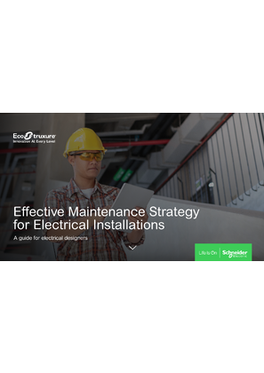Image of Effective Maintenance Strategy for Electrical Installations - guide for specifiers