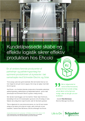 Billede af Kundetilpassede skabe og effektiv logistik sikrer effektiv produktion hos Ehcolo
