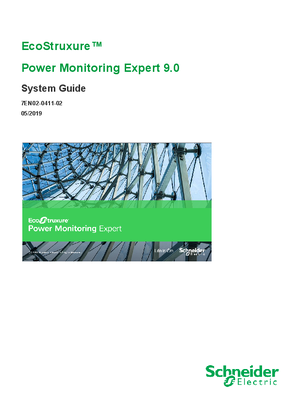 Image of EcoStruxure Power Monitoring Expert - System Guide