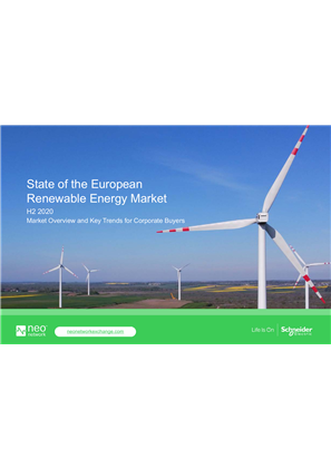 State of european renewable energy market h2 2020