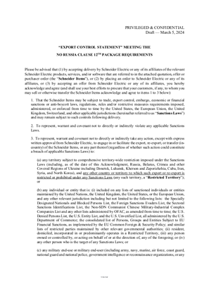 Image of Export Control Statement