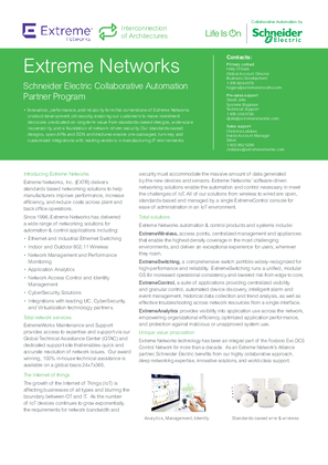 Image of CAPP - Extreme Networks Brochure