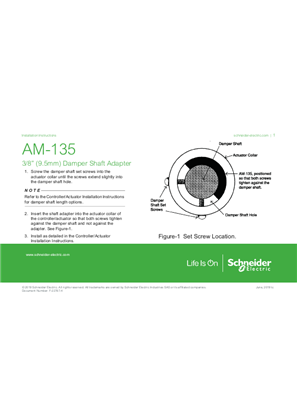Image of AM-135 Damper Shaft Adapter 3/8" (9.5mm)