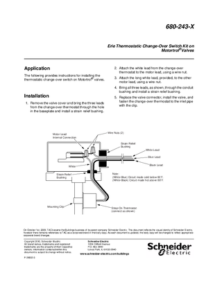 Image of Erie 680-243-X Thermostatic Change-Over Switch