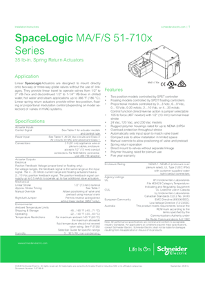 Imagen de MA51-710x Two Position Series, MF51-7103 Floating Series, MS51-7103 Proportional Series SmartX Actuators Linear Spring Return