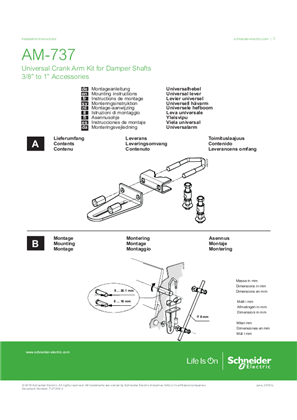 Image of AM-737 Universal Crank Arm Kit for Damper Shafts