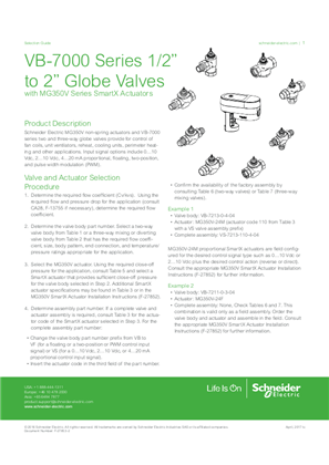 Image of VB-7000 Series 1/2” to 2” Globe Valves with MG350V Series SmartX Actuators Selection Guide
