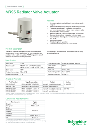 Image of MR95 Radiator Valve Actuator