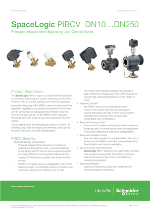 Bild av SpaceLogic DN10…DN250 Pressure Independent Balancing and Control Valves