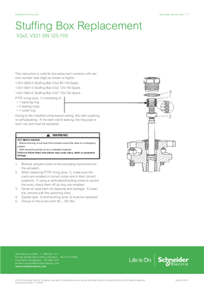 Image of Stuffing Box Replacement V2x2, V321 DN 125-150 Installation Instructions