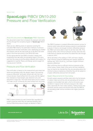 Image of SpaceLogic PIBCV DN10-250 Pressure and Flow Verification