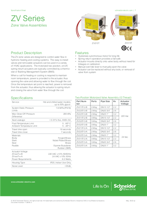 ภาพของ ZV Series Zone Valve Assemblies Specification Sheet