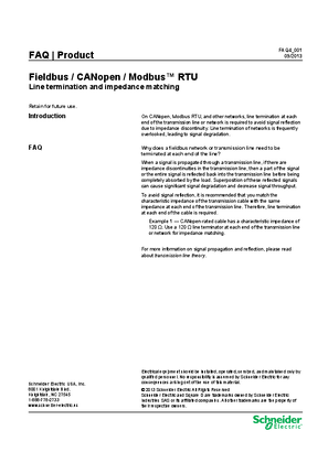 Image of Fieldbus / CANopen / Modbus RTU Line termination and impedance matching