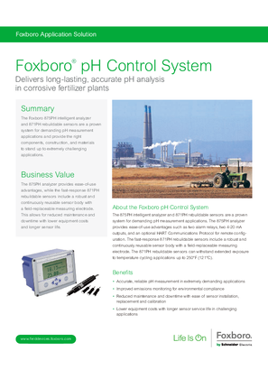 的映像 Foxboro pH Control System