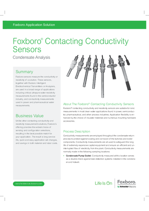 的映像 Foxboro Contacting Conductivity Sensors