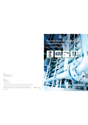 Process Instrumentation for the Chemical Industry
