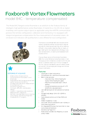 Image of Model 84C Datasheet