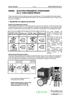 Image of SRI983 ELECTRO-PNEUMATIC POSITIONER