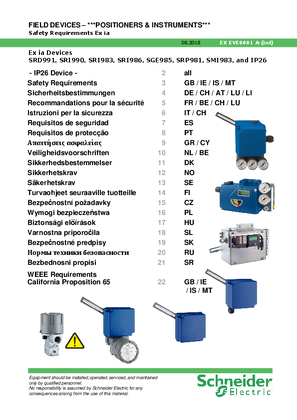 Obrázek Positioners and Instruments - Safety Requirements Ex ia International Issue