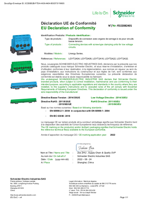 Image of Lynergie-Series - EU Declaration of Conformity - FD22082401 - FR/EN version