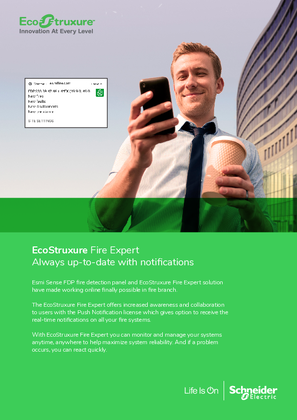 Image of EcoStruxure Fire Expert Push notification license