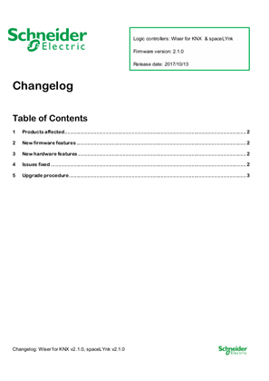 的映像 Wiser for KNX firmware 2.1.0 (Hardware 2.X.X)