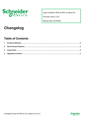 Image de Wiser for KNX firmware 2.3.0 (Hardware 2.X.X and hardware 3.X.X)