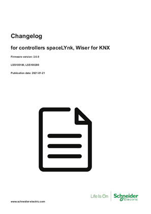 的映像 Wiser for KNX firmware V2.6.0 (Hardware 2.X.X and hardware 3.X.X)