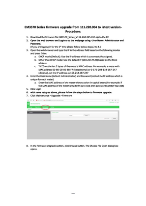 Image of PowerLogic EM3570 Series Firmware upgrade Procedure from 111.220.004 to latest version