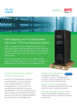 Immagine di Safe shipping and Fast Deployment with Cisco and APC by Schneider Electric