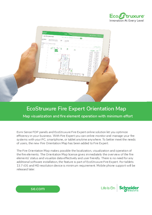 Image of EcoStruxure Fire Expert Orientation map