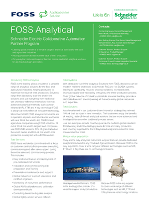 Image of Foss brochure
