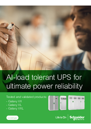 Image of Galaxy VXL, VX, VL Series AI-load Tolerant UPS Application Note