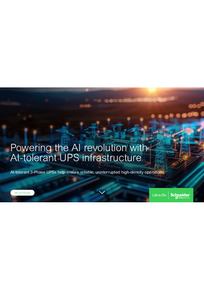 Image of Powering the AI revolution with AI-tolerant UPS Infrastructure eGuide