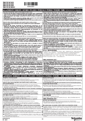 的映像 TM172EVEV.. Modicon M172 Electronic Expansion Valve Driver, Instruction Sheet