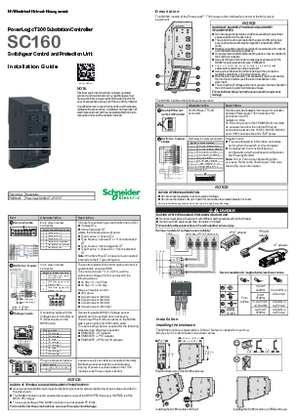 Image of PowerLogic SC160 Installation Guide