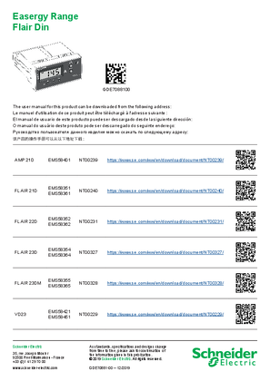的映像 Flair DIN range link to user manual data sheet