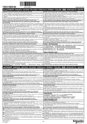 的映像 TM251MDESE Modicon M251 Distributed PAC, Instruction Sheet (ZH)