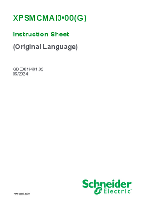 Image of XPSMCMAI0•00(G), Instruction Sheet