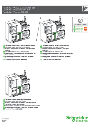 Billede af Transfer Switch Equipment for Frame 250 - Instruction Sheet