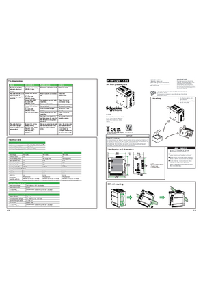 Görüntüsü PowerLogic A125 Arc Flash Protection Unit Quick Start Guide