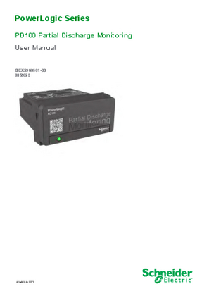 Image of User Guide PD100 Partial discharge monitoring