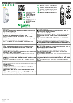 Image of Bluetooth multifunction contactor Acti9 iC+ - Installation sheet