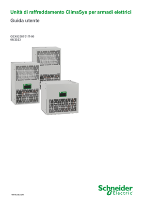 Immagine di Unità di raffreddamento ClimaSys per armadi elettrici - Guida utente