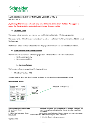 Image of EVlink Smart Wallbox - Firmware update - R8 - Run 6
