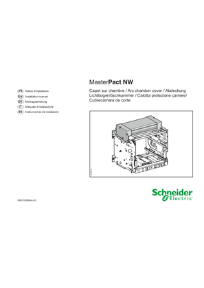 Imagen de MasterPact NW - Capot sur chambre - Hoja de instrucciones