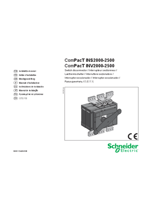 Image de Compact - INS 2000-2500 - INV 2000-2500 - Switch disconnector - Notice de montage